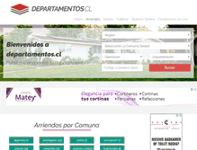 Tablet Screenshot of departamentos.cl